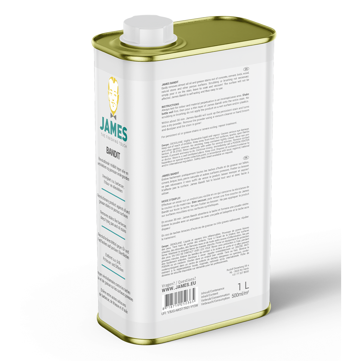 James Bandit 1L — onderhoud en reiniging voor PVC vloeren