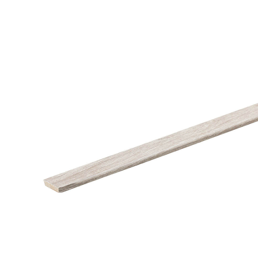 Plakplint gerookt wit PVC plint — passend bij PVC vloeren