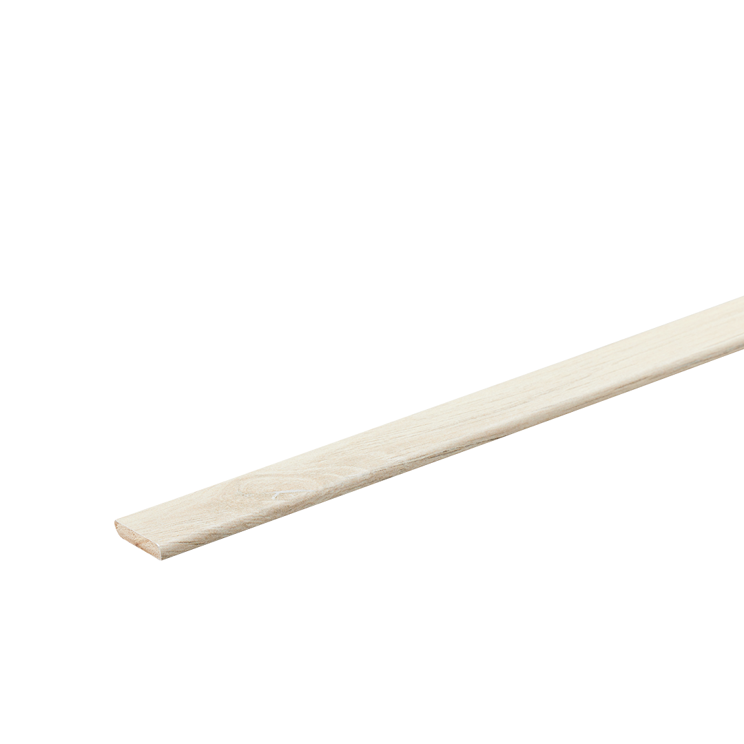 Plakplint licht beige PVC plint — passend bij PVC vloeren