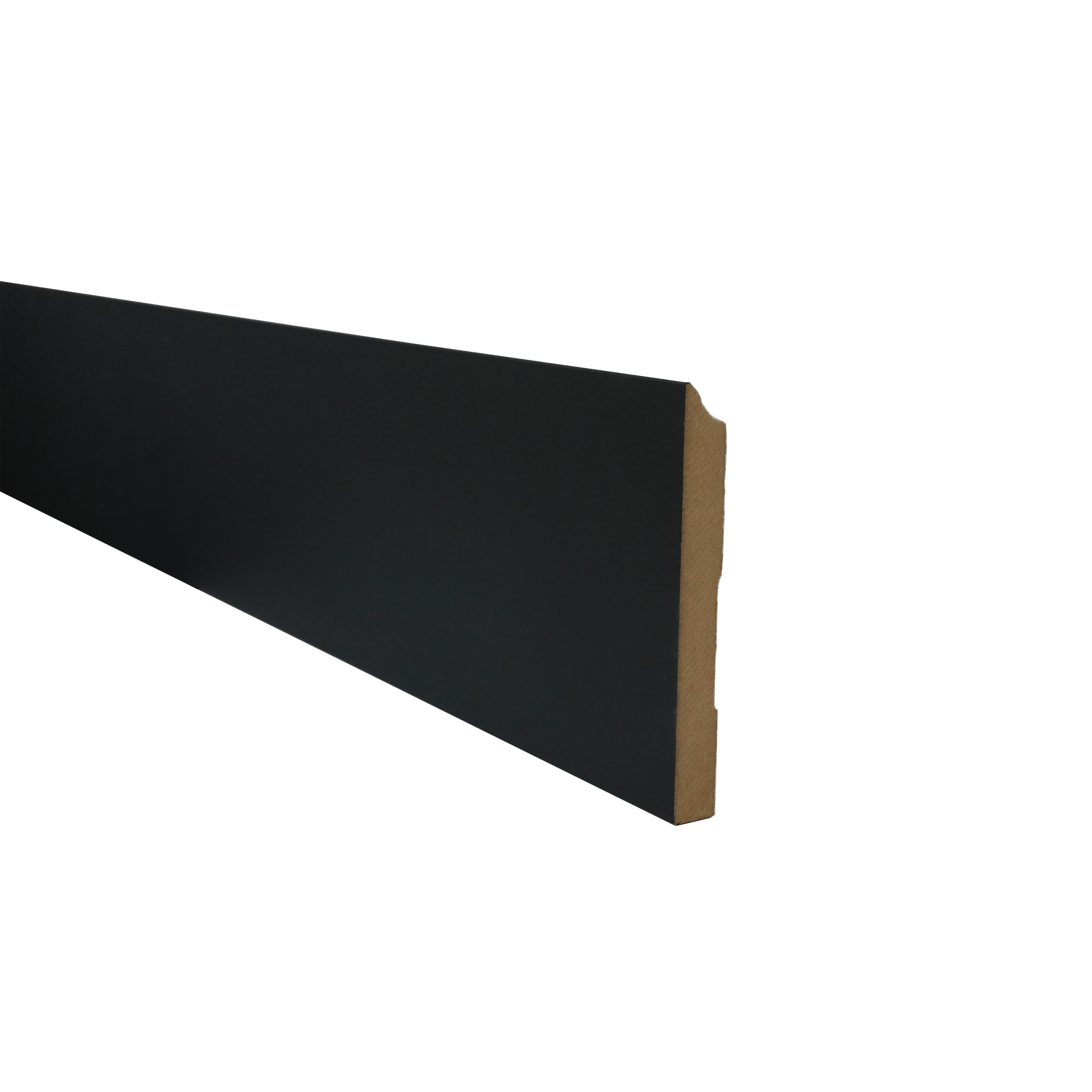 Folieplint amsterdam zwart 120×15 PVC plint — passend bij PVC vloeren