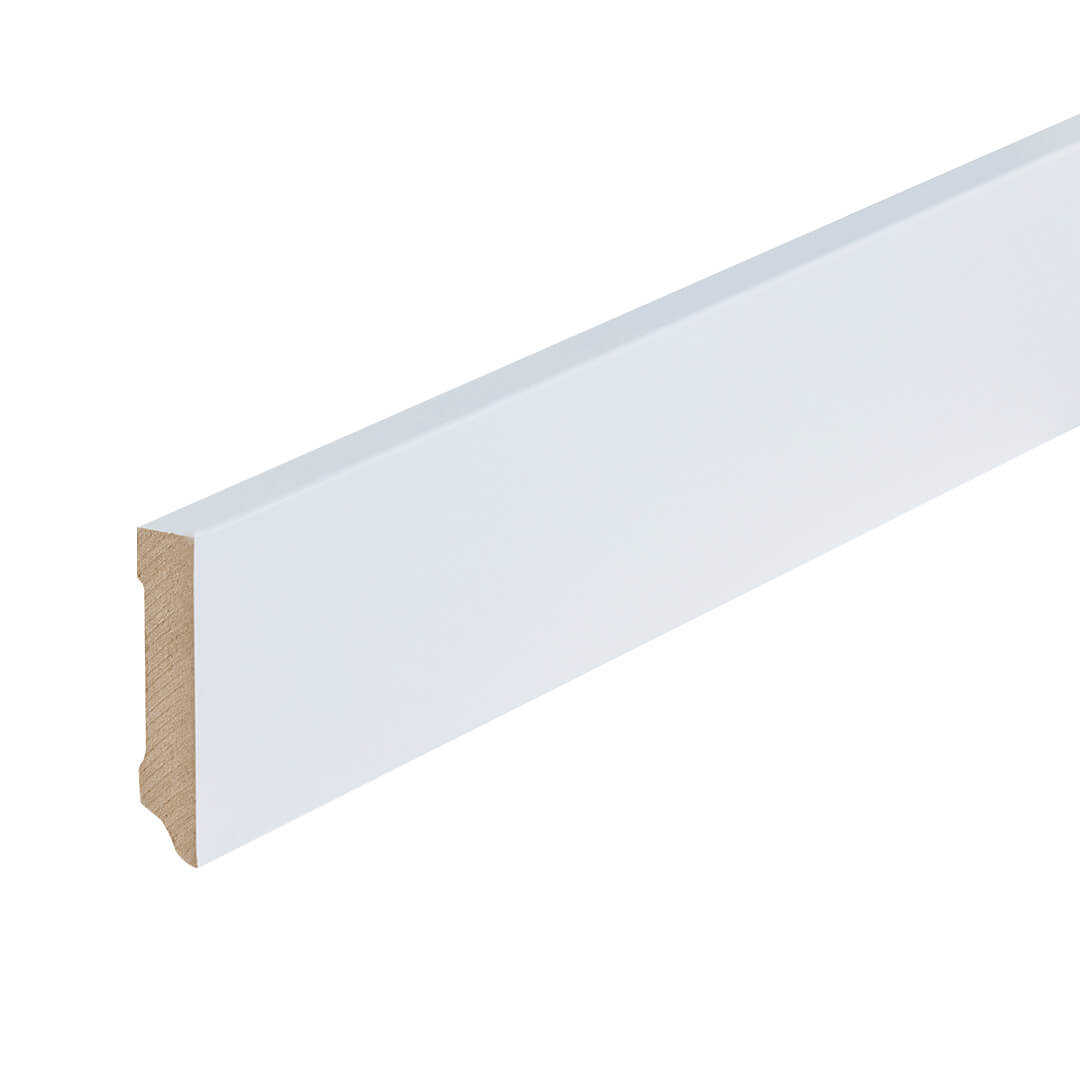 Folieplint amsterdam wit 70×15 PVC plint — passend bij PVC vloeren