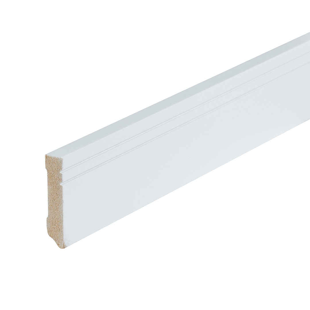 Gelakte plint milaan wit 70×15 PVC plint — passend bij PVC vloeren