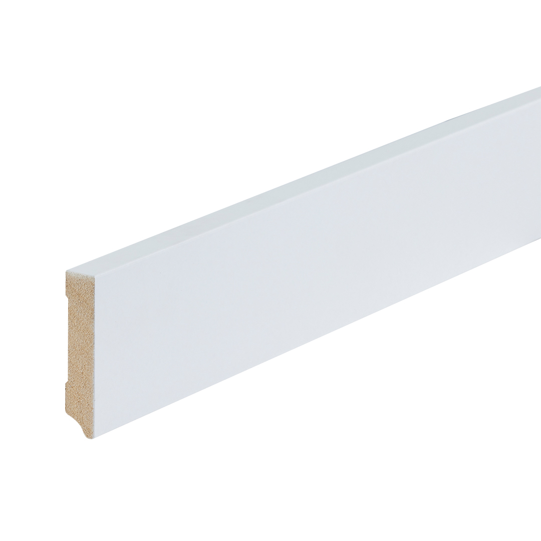 Gegronde plint amsterdam wit 70×15 PVC plint — passend bij PVC vloeren
